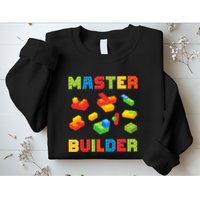 Master Builder Building Blocks Lover Brick Builder Sweatshirt