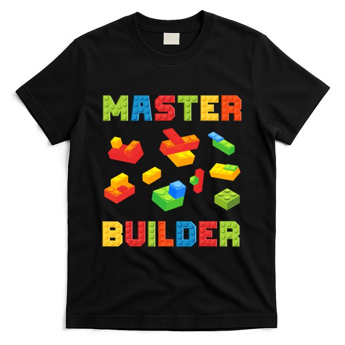 Master Builder Building Blocks Lover Brick Builder T-Shirt