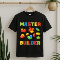 Master Builder Building Blocks Lover Brick Builder T-Shirt