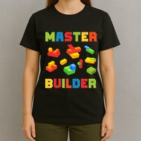 Master Builder Building Blocks Lover Brick Builder T-Shirt