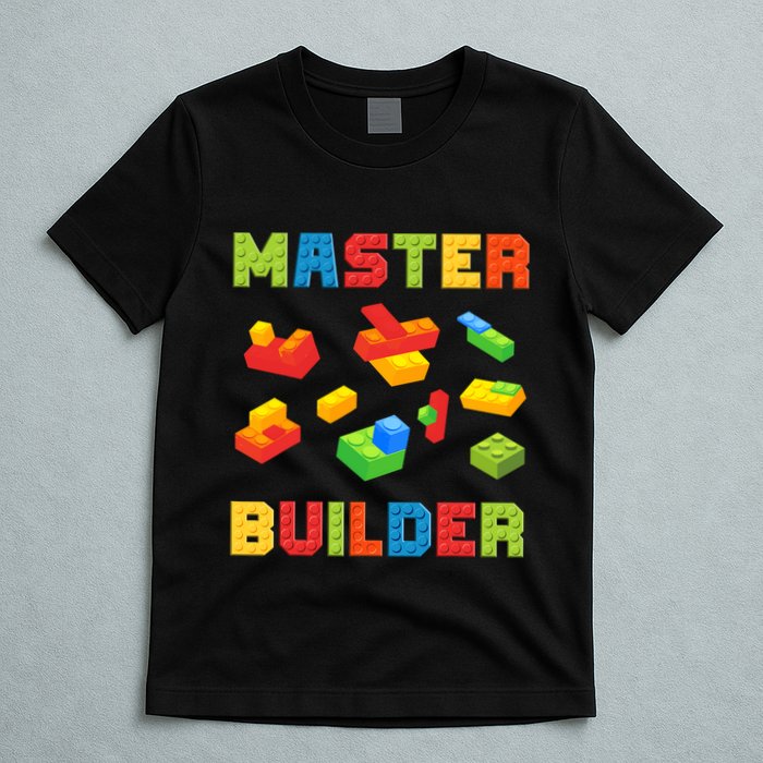Master Builder Building Blocks Lover Brick Builder T-Shirt