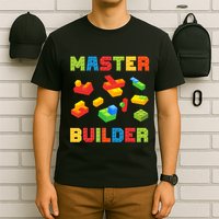 Master Builder Building Blocks Lover Brick Builder T-Shirt