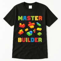 Master Builder Building Blocks Lover Brick Builder Tall T-Shirt