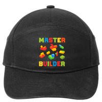 Master Builder Building Blocks Lover Brick Builder 7-Panel Snapback Hat