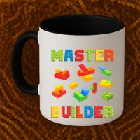 Master Builder Building Blocks Lover Brick Builder Mug