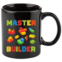 Master Builder Building Blocks Lover Brick Builder 11oz C Handle Ceramic Mug