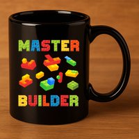 Master Builder Building Blocks Lover Brick Builder 11oz C Handle Ceramic Mug