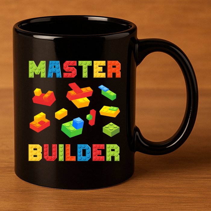 Master Builder Building Blocks Lover Brick Builder 11oz C Handle Ceramic Mug
