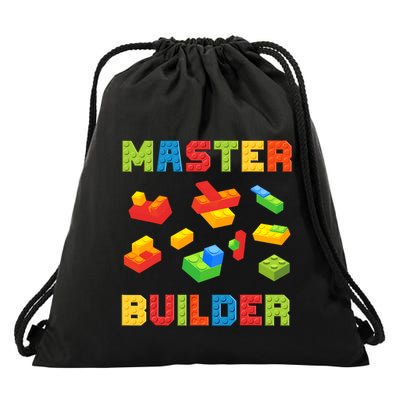 Master Builder Building Blocks Lover Brick Builder Drawstring Bag