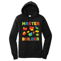 Master Builder Building Blocks Lover Brick Builder Women's Pullover Hoodie
