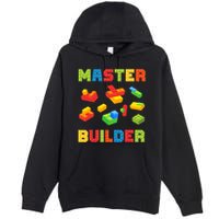Master Builder Building Blocks Lover Brick Builder Premium Pullover Hoodie