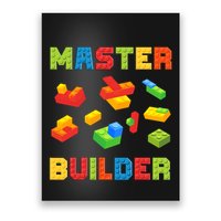 Master Builder Building Blocks Lover Brick Builder Poster