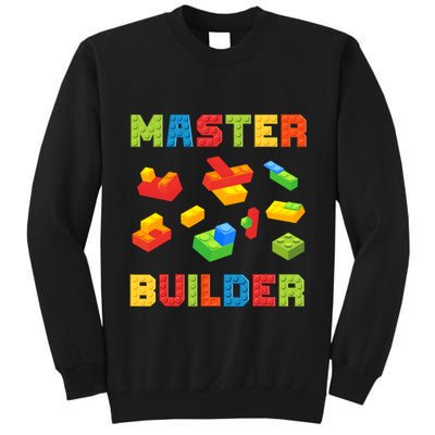Master Builder Building Blocks Lover Brick Builder Tall Sweatshirt