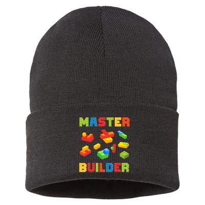 Master Builder Building Blocks Lover Brick Builder Sustainable Knit Beanie