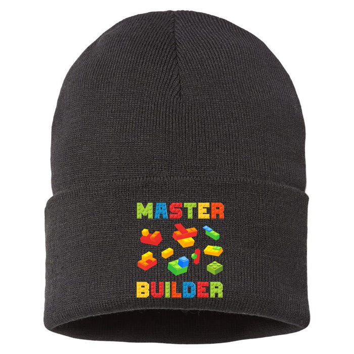 Master Builder Building Blocks Lover Brick Builder Sustainable Knit Beanie