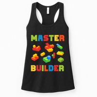 Master Builder Building Blocks Lover Brick Builder Womens Tank Top