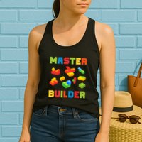 Master Builder Building Blocks Lover Brick Builder Womens Tank Top