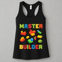 Master Builder Building Blocks Lover Brick Builder Womens Tank Top