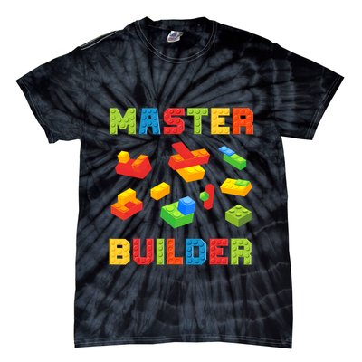Master Builder Building Blocks Lover Brick Builder Tie-Dye T-Shirt