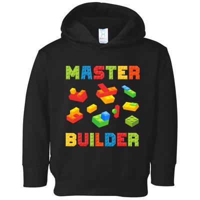 Master Builder Building Blocks Lover Brick Builder Toddler Hoodie