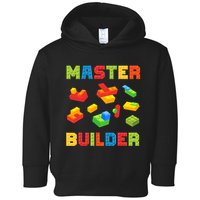 Master Builder Building Blocks Lover Brick Builder Toddler Hoodie