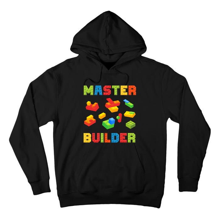 Master Builder Building Blocks Lover Brick Builder Tall Hoodie