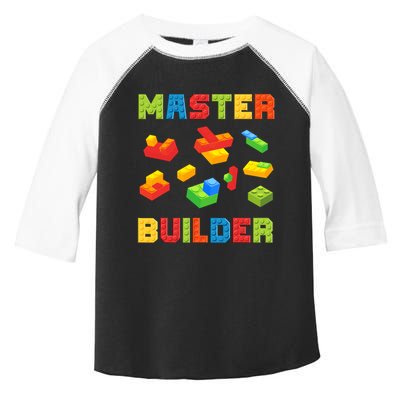 Master Builder Building Blocks Lover Brick Builder Toddler Fine Jersey T-Shirt
