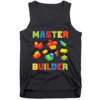 Master Builder Building Blocks Lover Brick Builder Tank Top