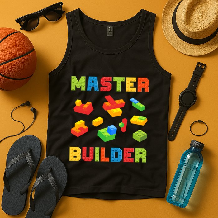 Master Builder Building Blocks Lover Brick Builder Tank Top