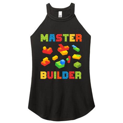 Master Builder Building Blocks Lover Brick Builder Women's Perfect Tri Rocker Tank