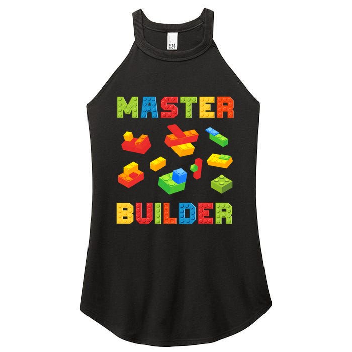 Master Builder Building Blocks Lover Brick Builder Women's Perfect Tri Rocker Tank