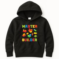 Master Builder Building Blocks Lover Brick Builder Kids Hoodie