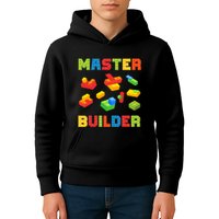Master Builder Building Blocks Lover Brick Builder Kids Hoodie