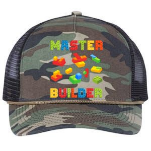 Master Builder Building Blocks Lover Brick Builder Retro Rope Trucker Hat Cap