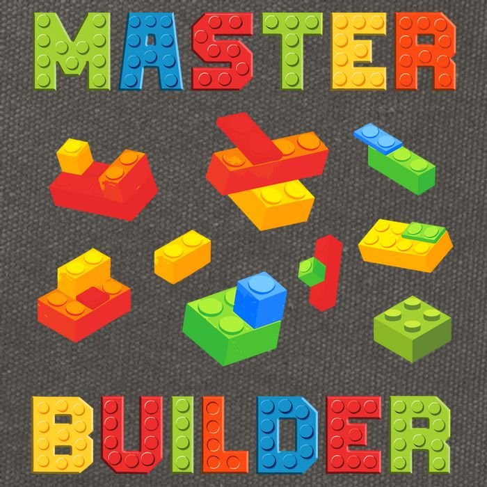 Master Builder Building Blocks Lover Brick Builder Cotton Canvas Backpack