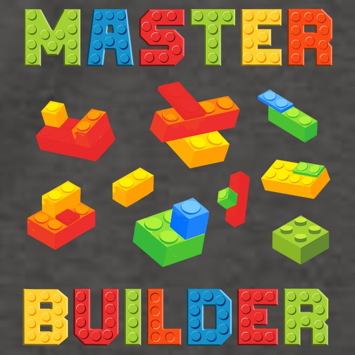 Master Builder Building Blocks Lover Brick Builder Vector Backpack