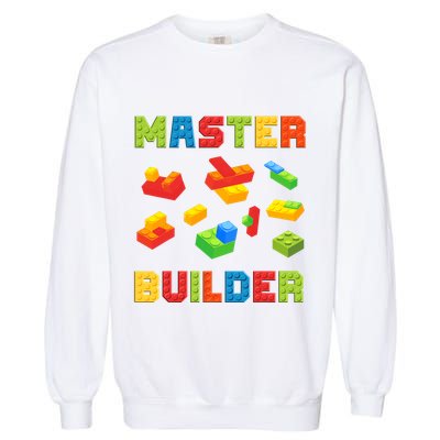 Master Builder Building Blocks Lover Brick Builder Garment-Dyed Sweatshirt