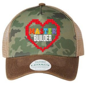 Master Builder Block Brick Building Heart Valentines Day Legacy Tie Dye Trucker Hat