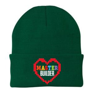 Master Builder Block Brick Building Heart Valentines Day Knit Cap Winter Beanie