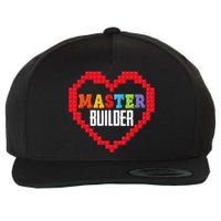 Master Builder Block Brick Building Heart Valentines Day Wool Snapback Cap