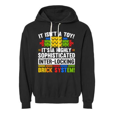 Master Builder Bricks Blocks Play Toys Garment-Dyed Fleece Hoodie