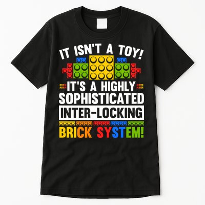 Master Builder Bricks Blocks Play Toys Tall T-Shirt