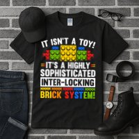 Master Builder Bricks Blocks Play Toys Tall T-Shirt