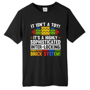 Master Builder Bricks Blocks Play Toys Tall Fusion ChromaSoft Performance T-Shirt