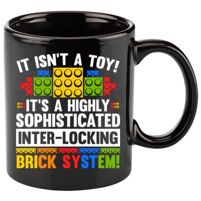 Master Builder Bricks Blocks Play Toys 11oz C Handle Ceramic Mug