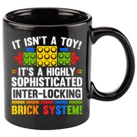 Master Builder Bricks Blocks Play Toys 11oz C Handle Ceramic Mug