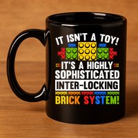 Master Builder Bricks Blocks Play Toys 11oz C Handle Ceramic Mug