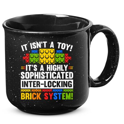 Master Builder Bricks Blocks Play Toys 15oz Campfire Ceramic Mug
