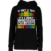 Master Builder Bricks Blocks Play Toys Womens Funnel Neck Pullover Hood