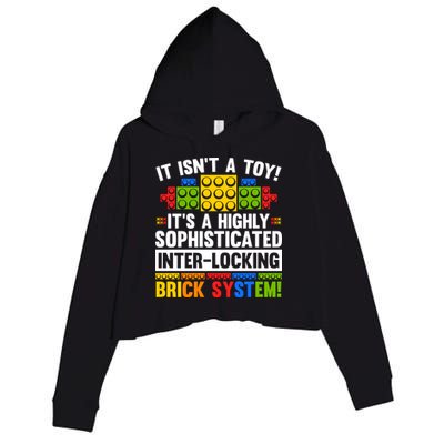 Master Builder Bricks Blocks Play Toys Crop Fleece Hoodie